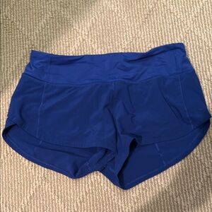 lululemon athletica Blue Athletic Shorts Lightweight Performance